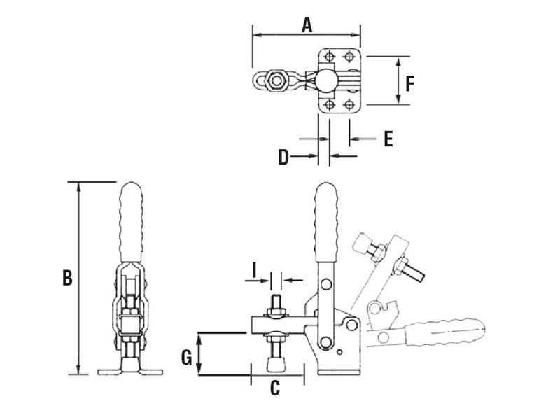 BRAUER V250/2B TOGGLE CLAMP