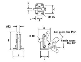 Flanged Base Stub Arm