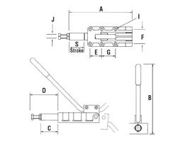 Heavy-Duty Push-Pull Clamps Long