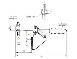 Front Mounting, Fixed Spindle