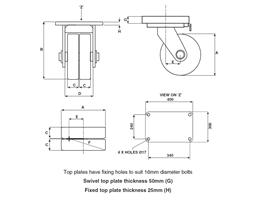 Steel Flat Tread Wheel