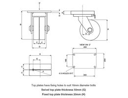 Steel Flat Tread Wheel