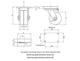 Steel Flat Tread Wheel