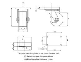 Steel Flat Tread Wheel