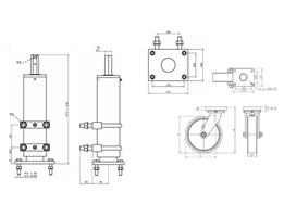 c/w Poly Tyred Wheel